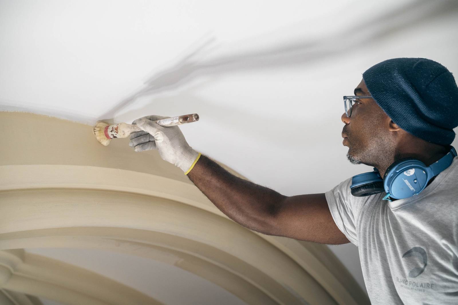 Rénovation totale de la chapelle nommée Immaculée Conception de Pau : murs & plafonds